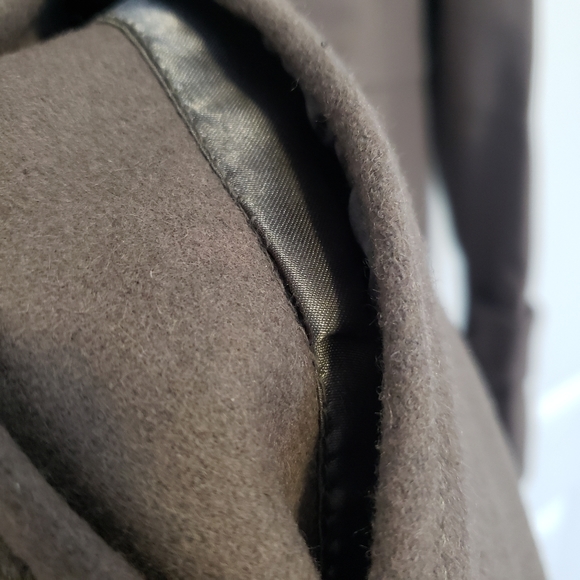 Kenneth Cole Beige Wool-blend Button down Coat Jacket Medium - Picture 12 of 12